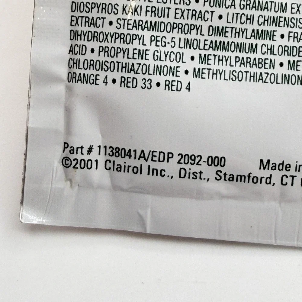 Vintage 1981-2001 Shampoo Sample Travel Packs Lot Clairol Style Finesse Swiss